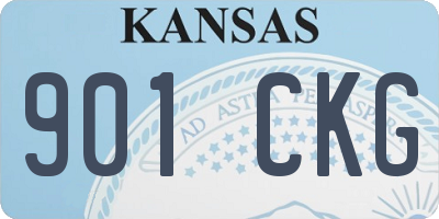 KS license plate 901CKG