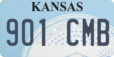 KS license plate 901CMB