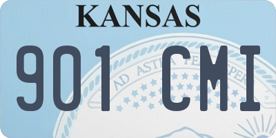 KS license plate 901CMI