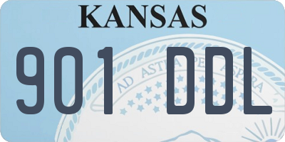 KS license plate 901DDL