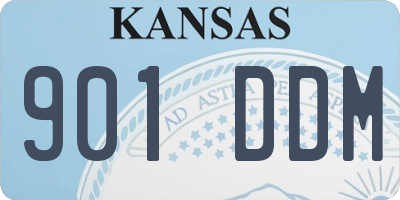 KS license plate 901DDM