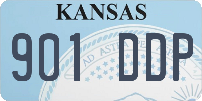 KS license plate 901DDP