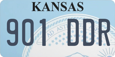KS license plate 901DDR