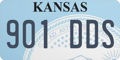 KS license plate 901DDS