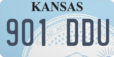 KS license plate 901DDU