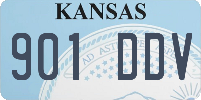 KS license plate 901DDV