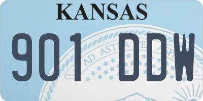 KS license plate 901DDW