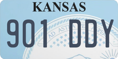 KS license plate 901DDY