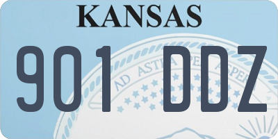KS license plate 901DDZ