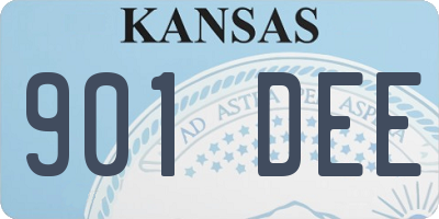 KS license plate 901DEE