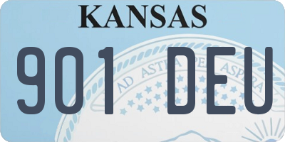 KS license plate 901DEU