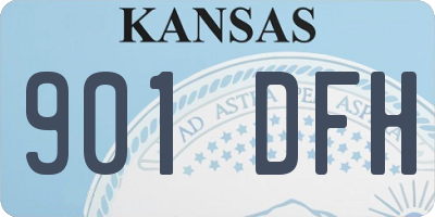 KS license plate 901DFH