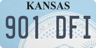 KS license plate 901DFI