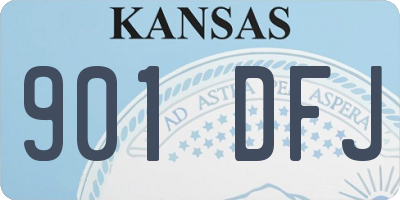 KS license plate 901DFJ