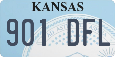 KS license plate 901DFL