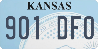 KS license plate 901DFO