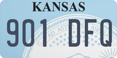 KS license plate 901DFQ