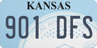KS license plate 901DFS