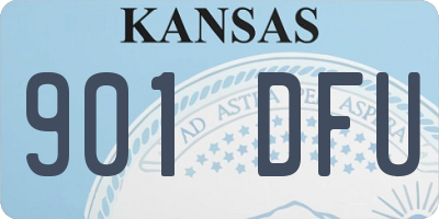KS license plate 901DFU