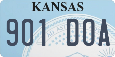 KS license plate 901DOA