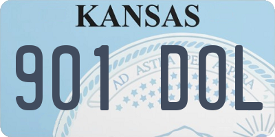 KS license plate 901DOL