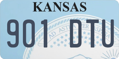 KS license plate 901DTU