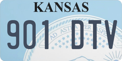 KS license plate 901DTV