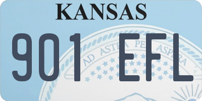 KS license plate 901EFL