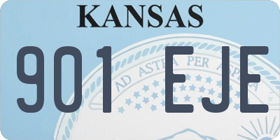 KS license plate 901EJE