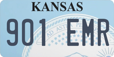 KS license plate 901EMR