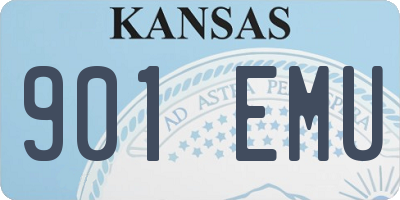 KS license plate 901EMU