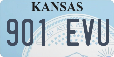 KS license plate 901EVU