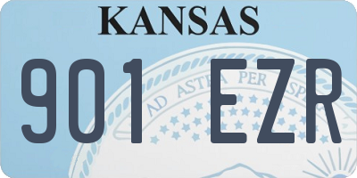 KS license plate 901EZR