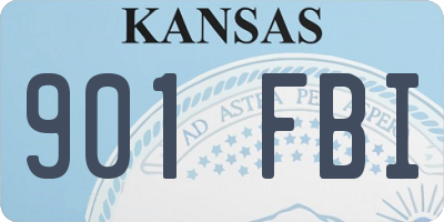KS license plate 901FBI