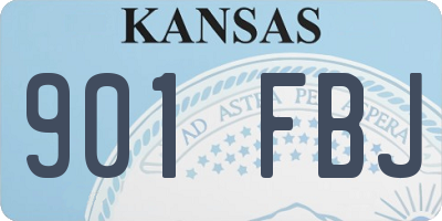 KS license plate 901FBJ