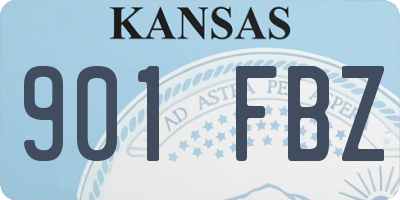 KS license plate 901FBZ