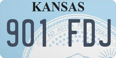 KS license plate 901FDJ
