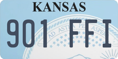 KS license plate 901FFI