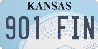 KS license plate 901FIN