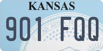KS license plate 901FQQ
