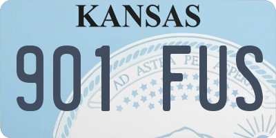 KS license plate 901FUS