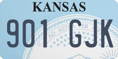 KS license plate 901GJK