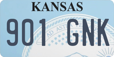 KS license plate 901GNK
