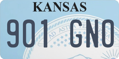 KS license plate 901GNO