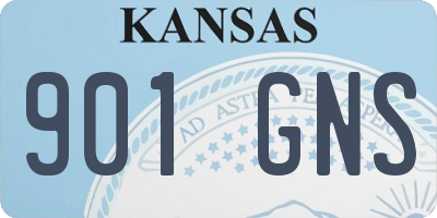 KS license plate 901GNS