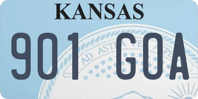 KS license plate 901GOA