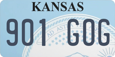 KS license plate 901GOG