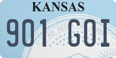 KS license plate 901GOI