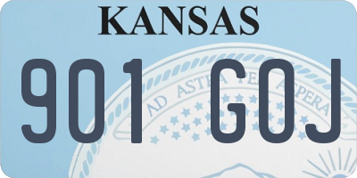 KS license plate 901GOJ