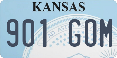 KS license plate 901GOM